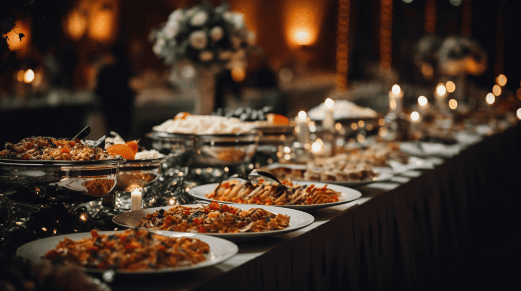 The Buzz of an Indian Buffet Style Setup