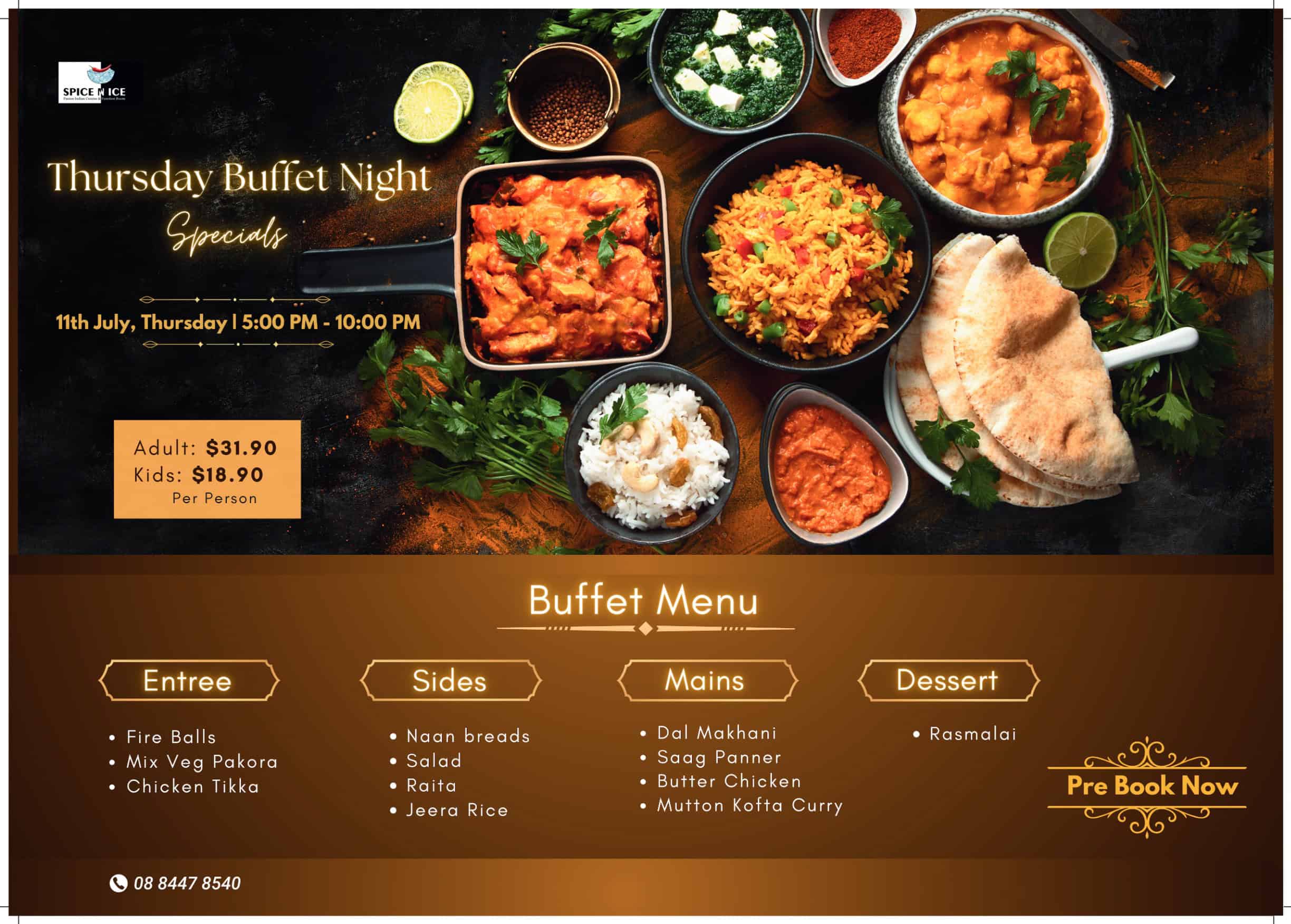 Spice N Ice Thursday Buffet Night